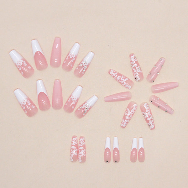 12 Sizes-24 Pcs Press On Nails Z688