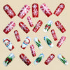 12 Sizes-24 Pcs Press On Nails Y1224