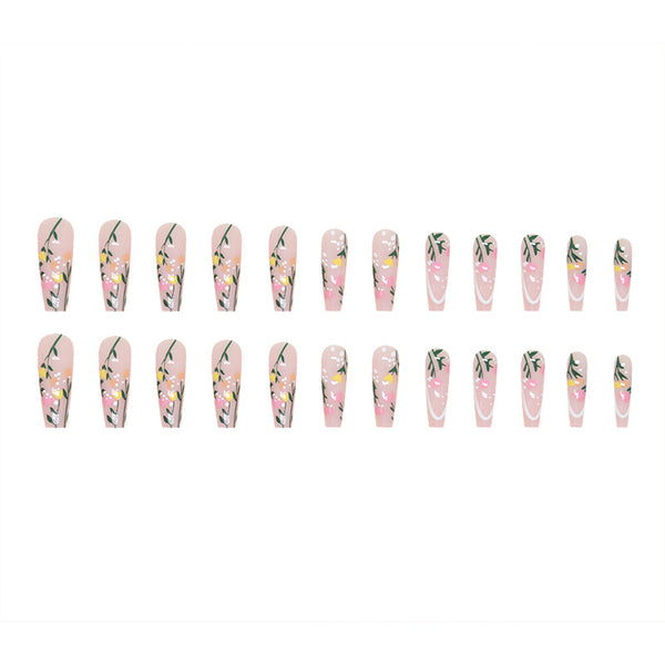 12 Sizes-24 Pcs Press On Nails W512