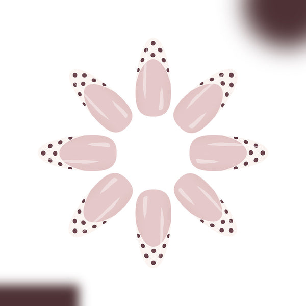 12 Sizes-24 Pcs Press On Nails C1374