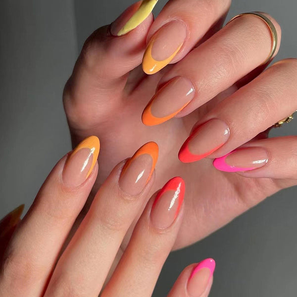 12 Sizes-24 Pcs Press On Nails W845