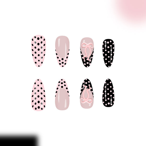 12 Sizes-24 Pcs Press On Nails C1557