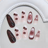 12 Sizes-24 Pcs Press On Nails W1977