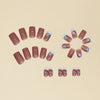 12 Sizes-24 Pcs Press On Nails Y019