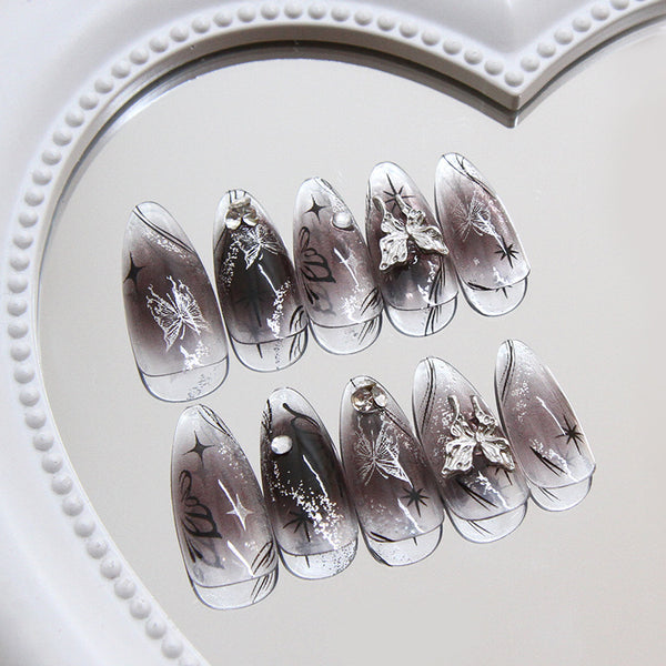 12 Sizes-24 Pcs Press On Nails Z974
