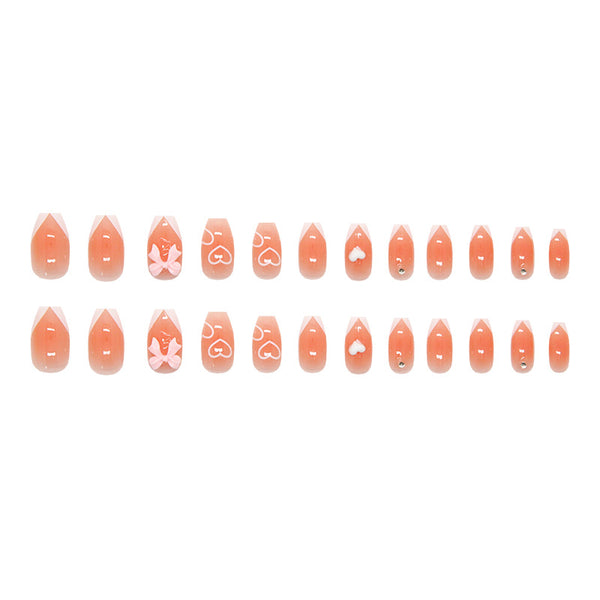 12 Sizes-24 PcsPress On Nails Z1136