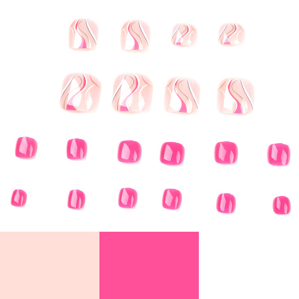 12 Sizes-24 Pcs Press On Nails JP1633