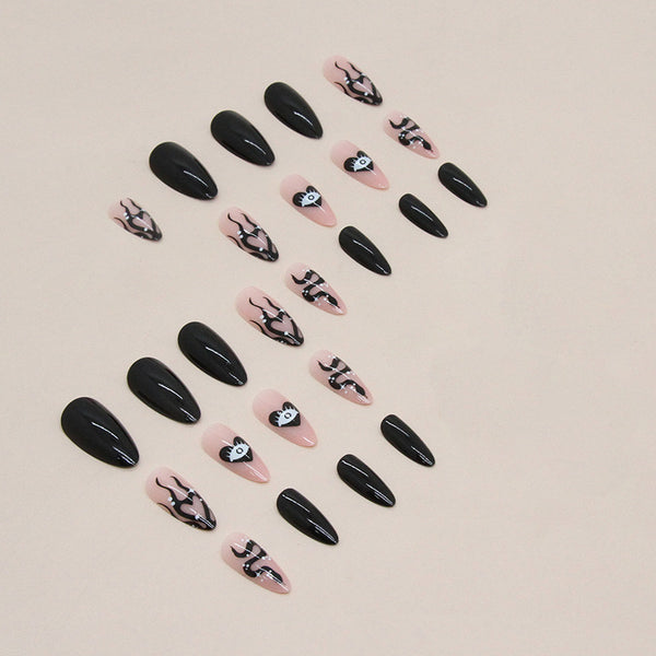 12 Sizes-24 Pcs Press On Nails W641