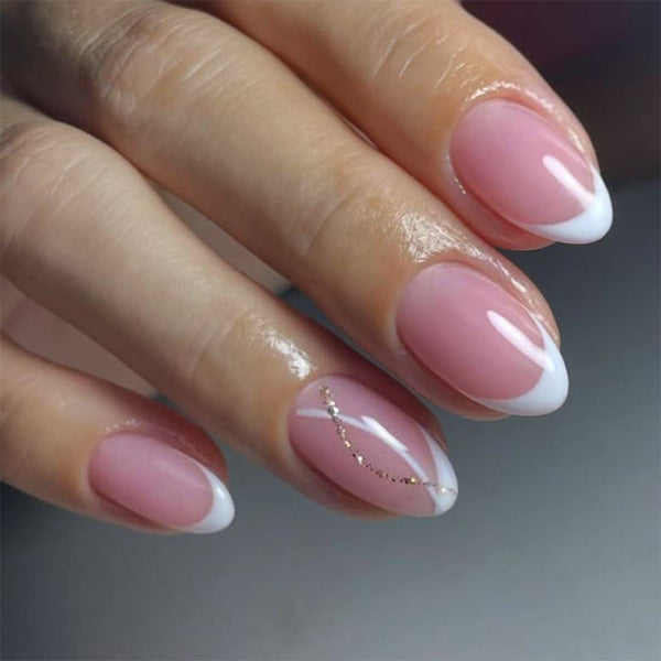 12 Sizes-24 Pcs Press On Nails C1043