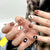 12 Sizes-24 Pcs Press On Nails R901