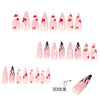 12 Sizes-24 Pcs Press On Nails JP4237