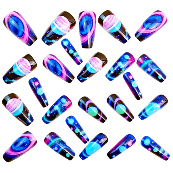 12 Sizes-24 Pcs Press On Nails Y1796