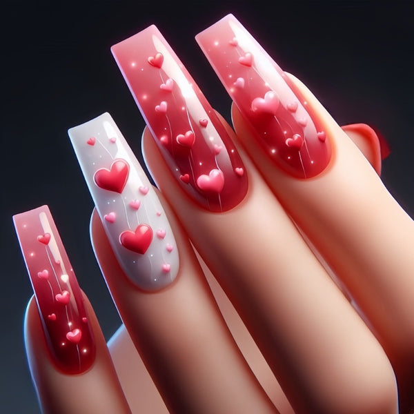 12 Sizes-24 Pcs Press On Nails Y475