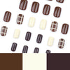 12 Sizes-24 Pcs Press On Nails JP3623