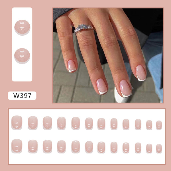 12 Sizes-24 Pcs Press On Nails W397