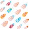 12 Sizes-24 Pcs Press On Nails JP3900