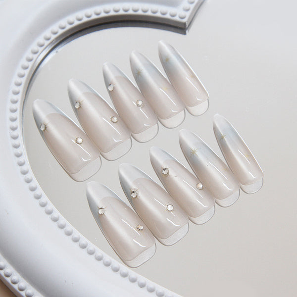 12 Sizes-24 Pcs Press On Nails MY076