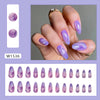 12 Sizes-24 Pcs Press On Nails W1536