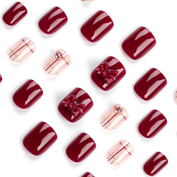12 Sizes-24 Pcs Press On Nails JP2994