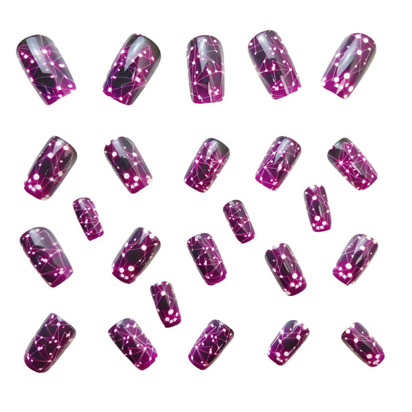 12 Sizes-24 Pcs Press On Nails Y564