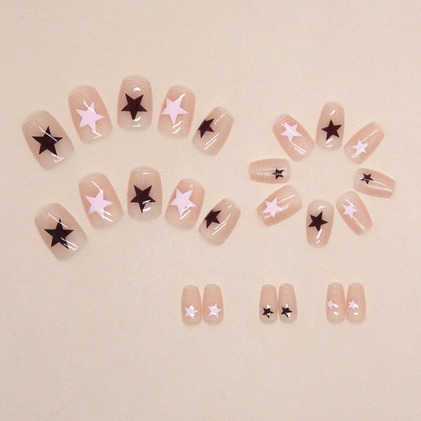 12 Sizes-24 Pcs Press On Nails R802