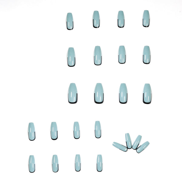 12 Sizes-24 Pcs Press On Nails JP1164