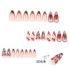 12 Sizes-24 Pcs Press On Nails JP3856