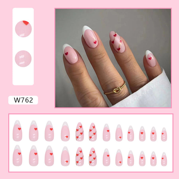 12 Sizes-24 Pcs Press On Nails W762
