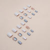 12 Sizes-24 Pcs Press On Nails W1116