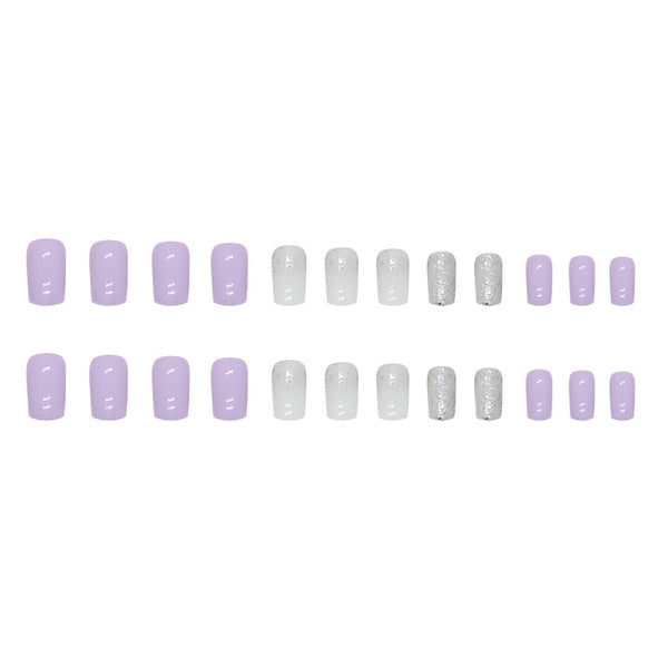 12 Sizes-24 Pcs Press On Nails W1049