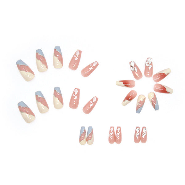 12 Sizes-24 Pcs Press On Nails Z498