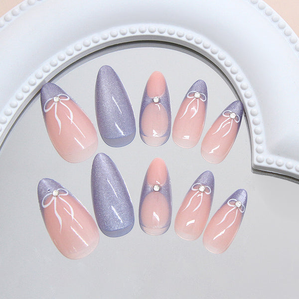 12 Sizes-24 Pcs Press On Nails Z1035