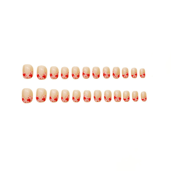12 Sizes-24 Pcs Press On Nails Y116