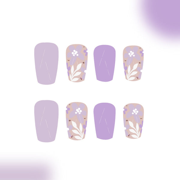12 Sizes-24 Pcs Press On Nails C831