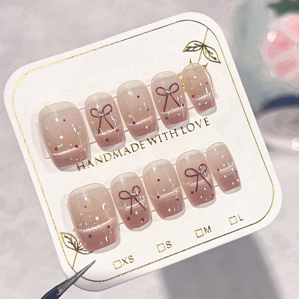 12 Sizes-24 Pcs Press On Nails SP142