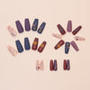 12 Sizes-24 Pcs Press On Nails W1809
