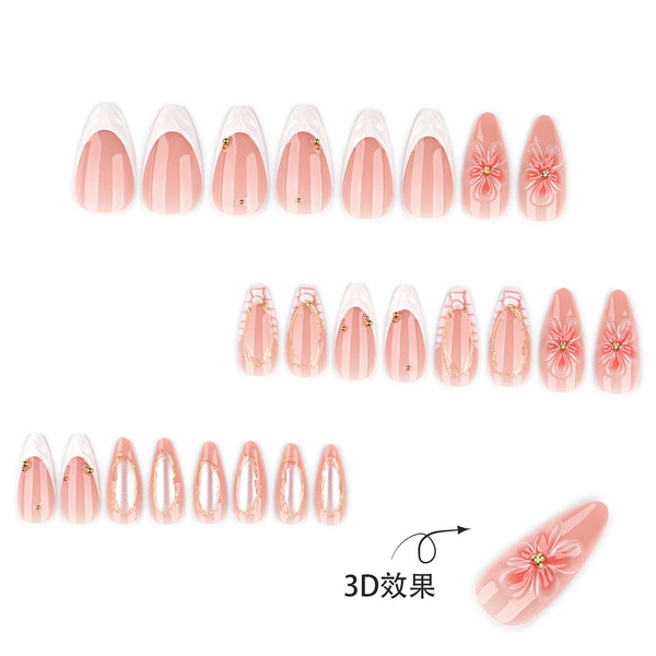 12 Sizes-24 Pcs Press On Nails JP4345