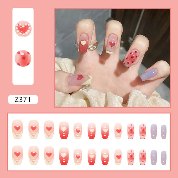 12 Sizes-24 Pcs Press On Nails Z362