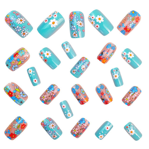 12 Sizes-24 Pcs Press On Nails Y1028