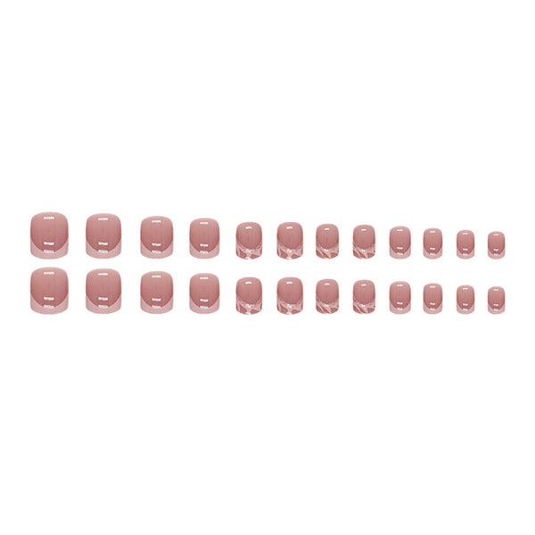 12 Sizes-24 Pcs Press On Nails W1088