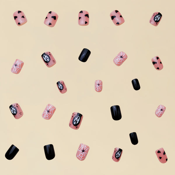 12 Sizes-24 Pcs Press On Nails Y128