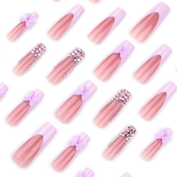 12 Sizes-24 Pcs Press On Nails JP4304