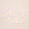12 Sizes-24 Pcs Press On Nails W398