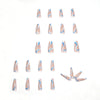 12 Sizes-24 Pcs Press On Nails JP1094