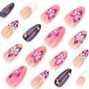 12 Sizes-24 Pcs Press On Nails JP3542