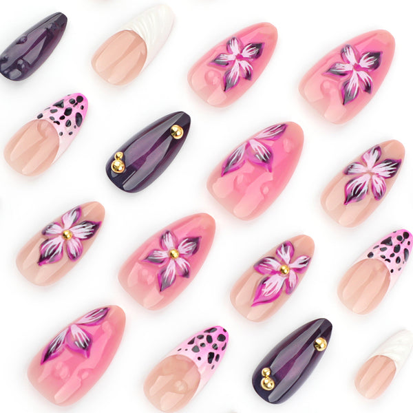 12 Sizes-24 Pcs Press On Nails JP3542