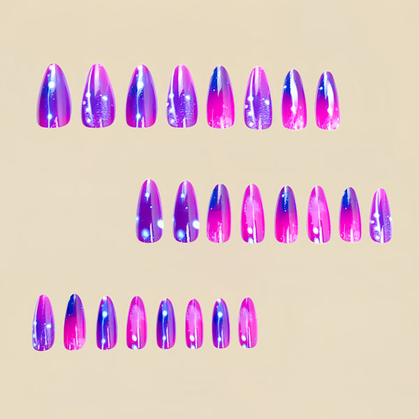 12 Sizes-24 Pcs Press On Nails Y407