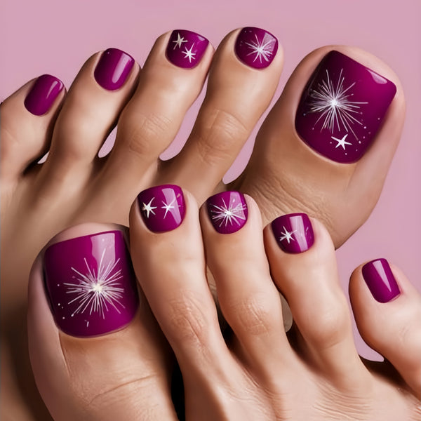 12 Sizes-24 Pcs Press On Nails Y597