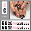 12 Sizes-24 Pcs Press On Nails C506