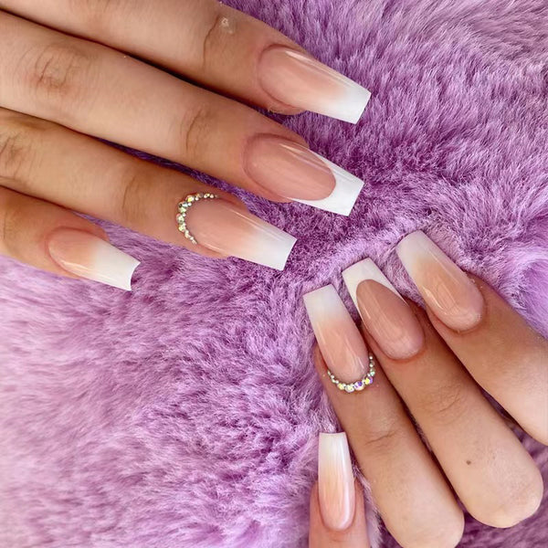 12 Sizes-24 Pcs Press On Nails Z454